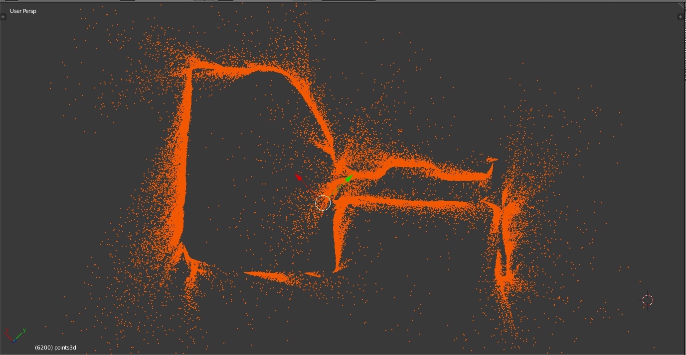 3D reconstruction Top view